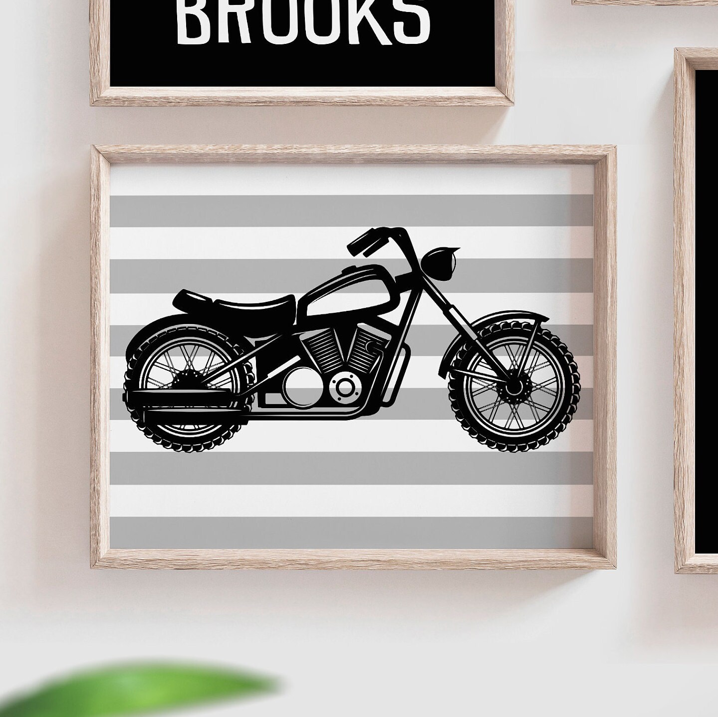 Motorcycle boy room decor, gift for boy motorcycle, big ...