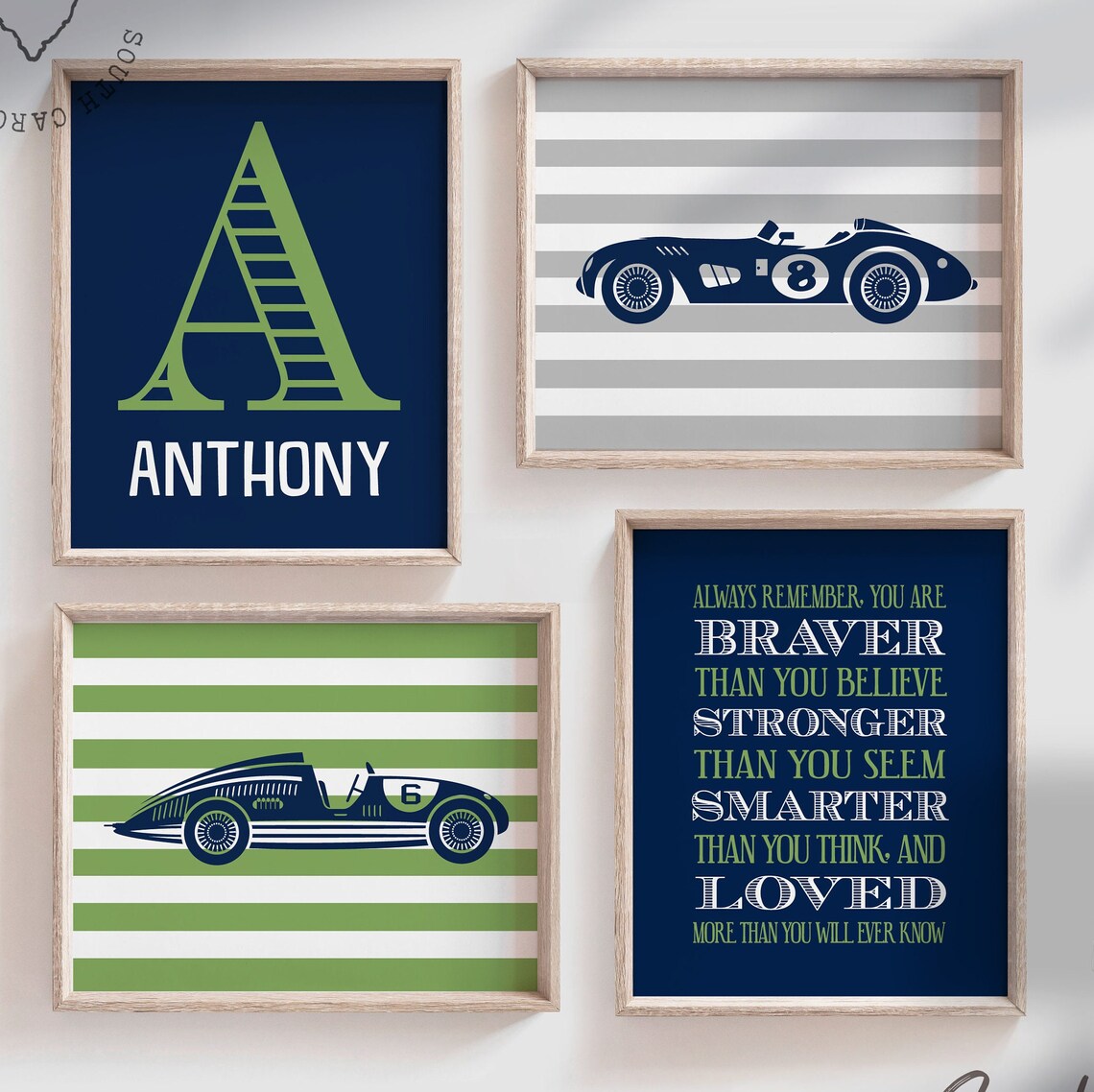 Race Car Nursery Decor Vintage Car Nursery Race Car Nursery Etsy