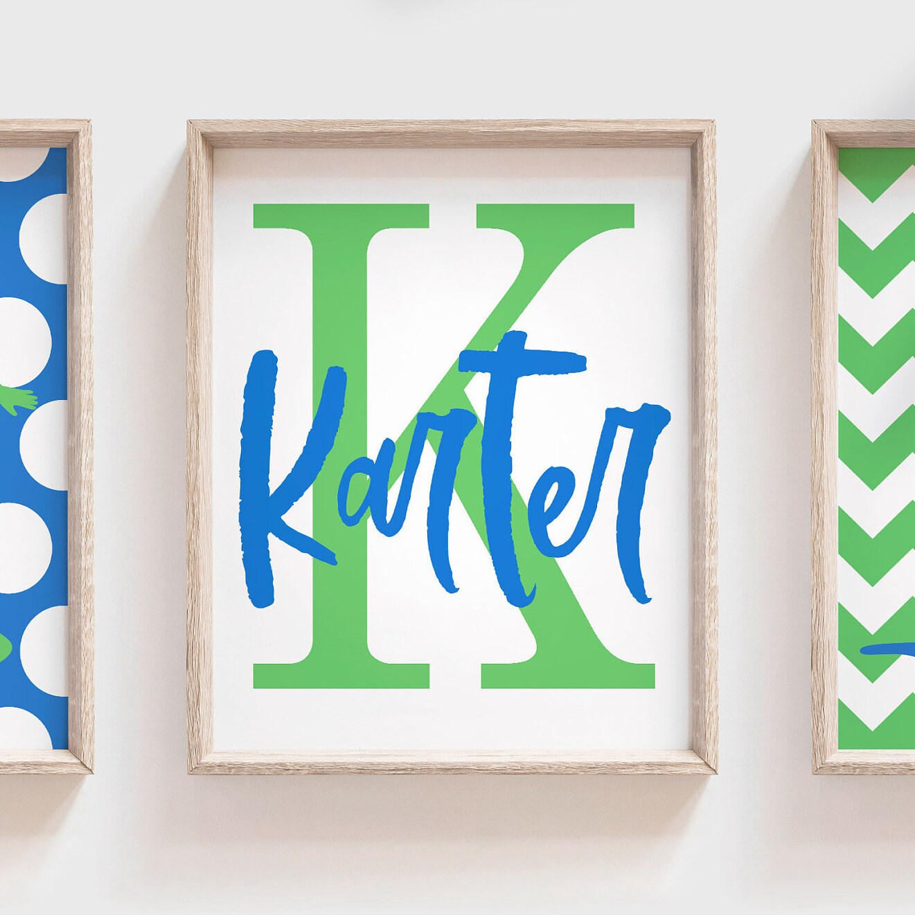 Kids surf theme, green and blue boys bedroom beach surfer ...