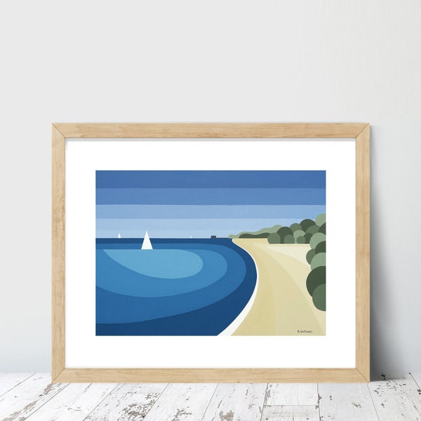 Seaview Isle of Wight Print Etsy UK