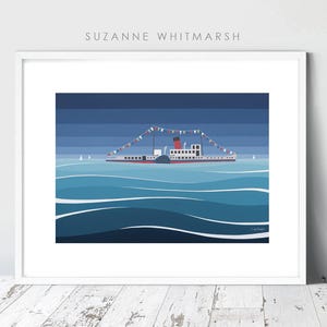 APPULDURCOMBE HOUSE Limitierte Auflage Giclée-Druck von Suzanne Withmarsh. Isle of Wight Kunst, Streifen, englisches Erbe verfallenes Landhaus