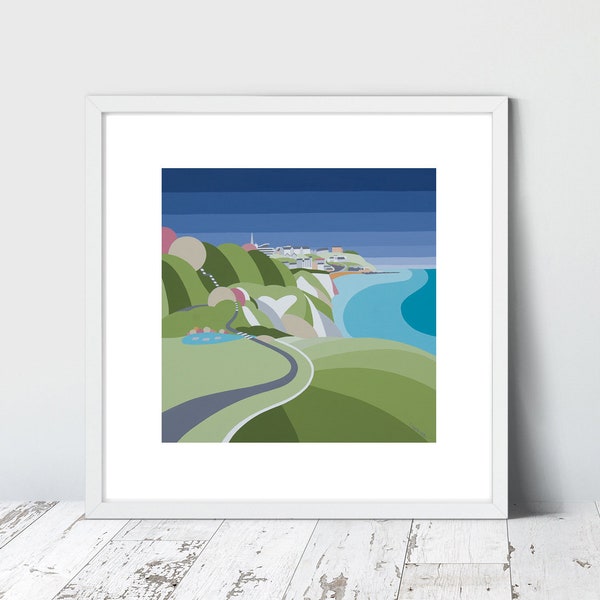 LIEFDE VENTNOR. Limited Edition Giclee Art Print door Suzanne Whitmarsh. Hoge kwaliteit compleet met houder. Eiland Wight.