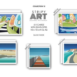 Paquet de 5. CARTES D'ART DORSET. Stourhead. Collection 12. Format A6 Fourni avec des enveloppes blanches par l'artiste de l'île de Wight Suzanne Whitmarsh