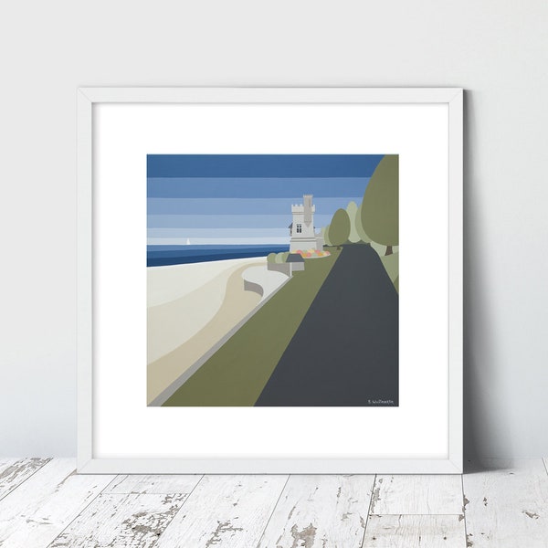 APPLEY WANDELING, Ryde. Limited Edition Giclee Art Print door Suzanne Whitmarsh. Hoge kwaliteit compleet met houder. Eiland Wight.