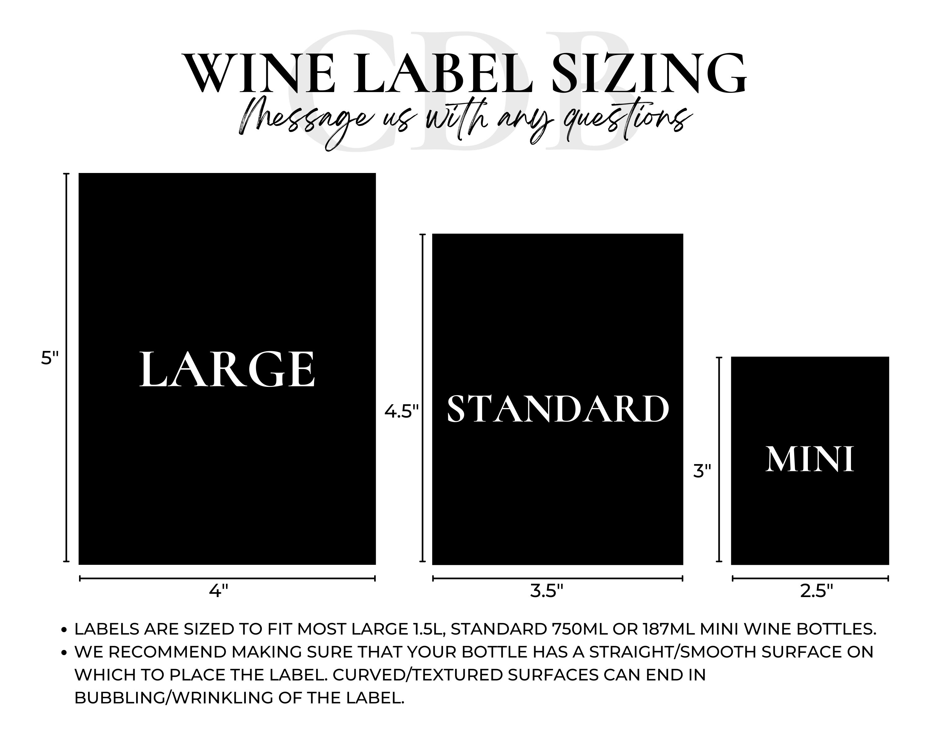 Custom Wine Labels Champagne Labels Printable Mini Wine - Etsy