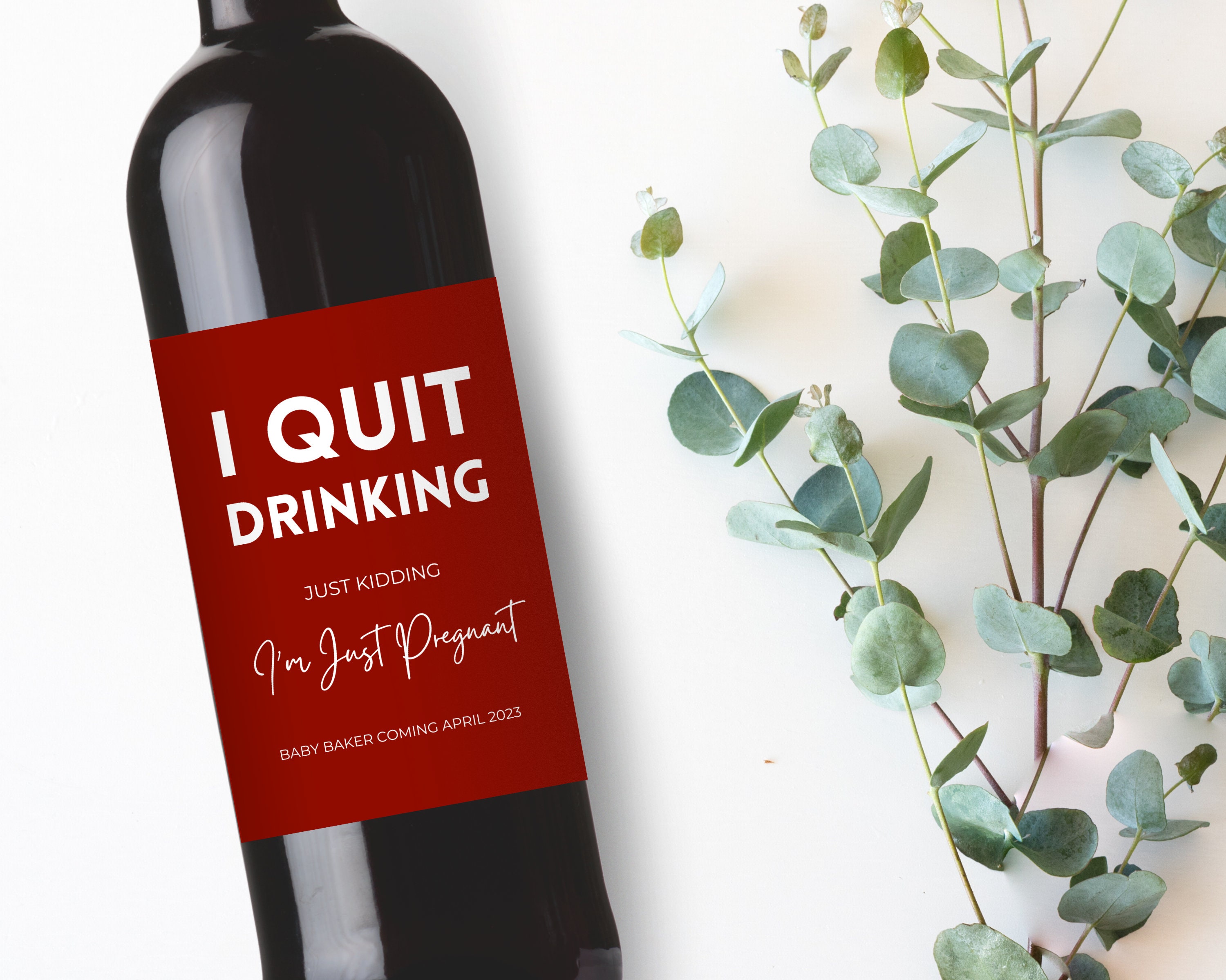 Printable Pregnancy Announcement Wine Label Baby - Etsy Printable Pregnancy Announcement Wine Label Baby - Etsy
