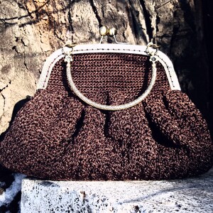 Brown Knitted Clutches