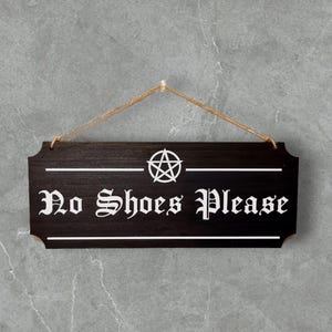 Letrero de texto personalizado / Decoración gótica para el hogar / Letrero divertido