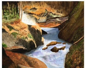 Original Watercolor by Indiana artist, Tim Lewis