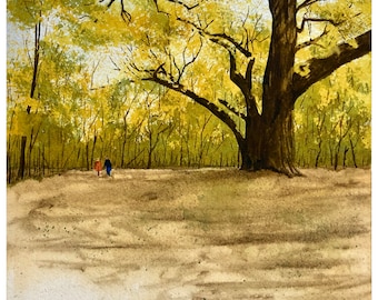 Giclee Print of an Original Watercolor by award-winning Indiana artist, Tim Lewis