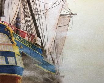 Giclee Print of an Original Watercolor by Tim Lewis