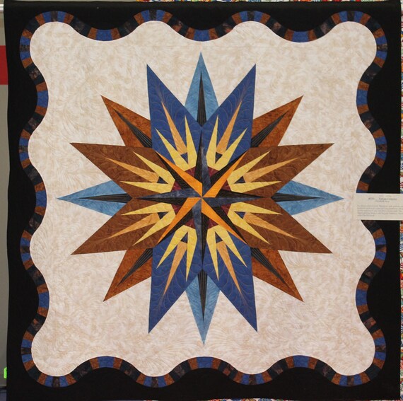 Vintage Compass Lap Quilt