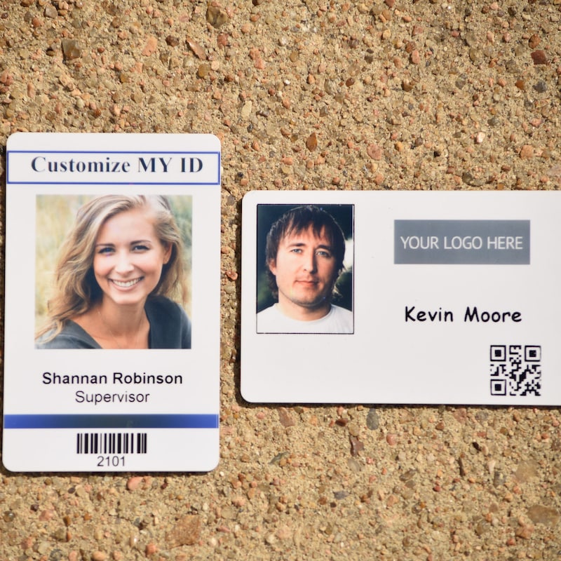Personalized Photo ID Badge Holder for Her or Him – Custom ID Badge Holder with Picture