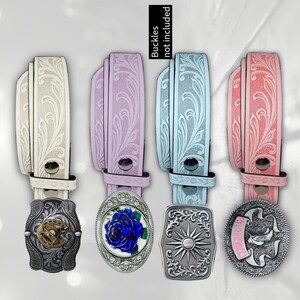 Cream Western Belt - Etsy display picture 1