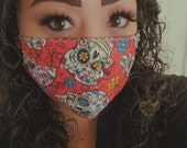 Sugar skull Face mask face covering Masks Adult masks washable cotton mask cotton fabric fabric mask