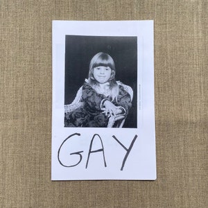 GAY - Queer Zine - Childhood and Slurs