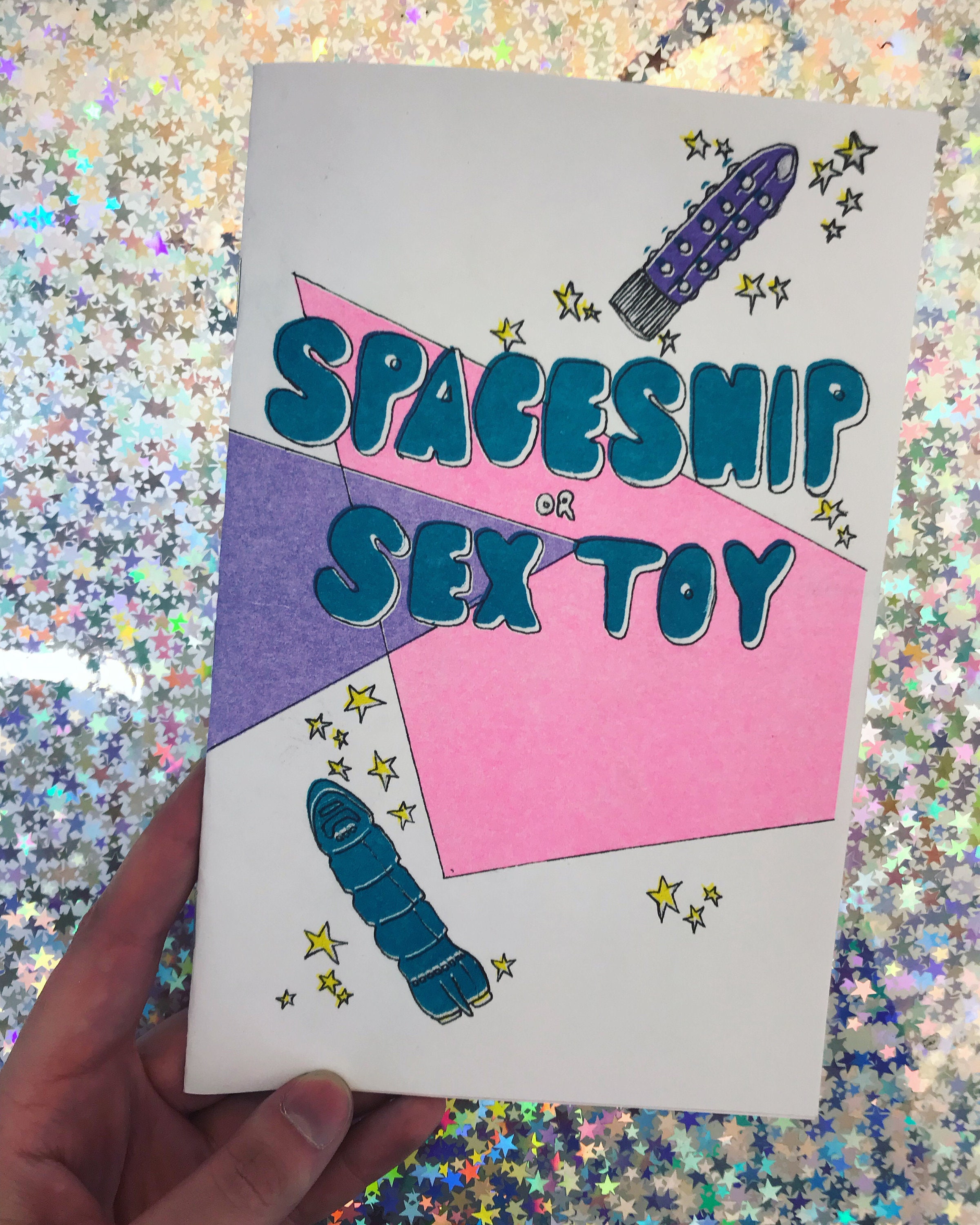 Risograph Zine Spaceship or Sex picture