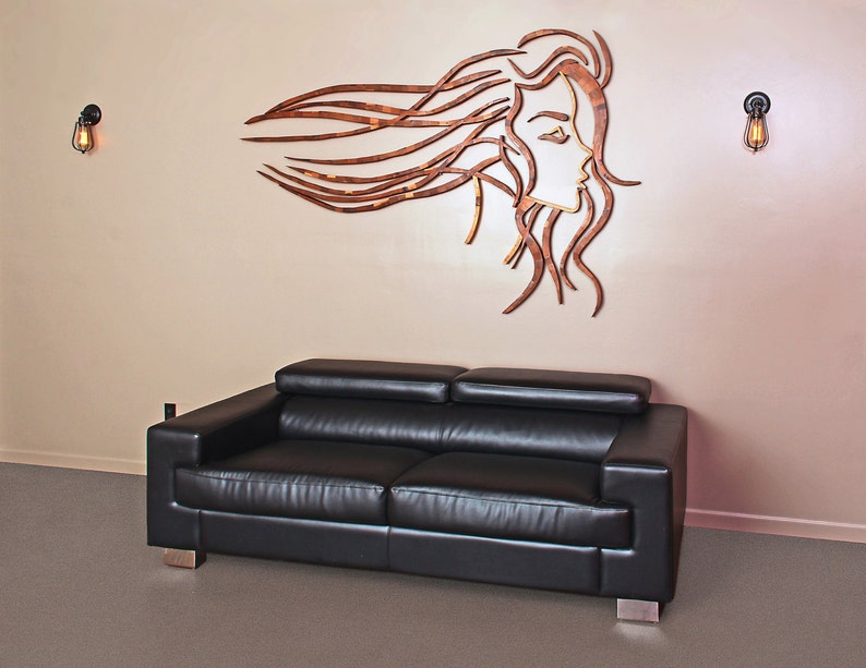 3D Wall Art Head Sculpture Wooden Head Female Head Etsy