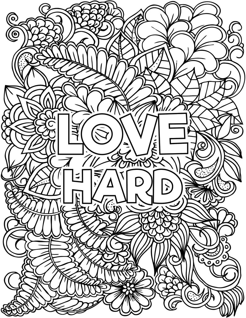Inspirational Coloring Pages - Etsy