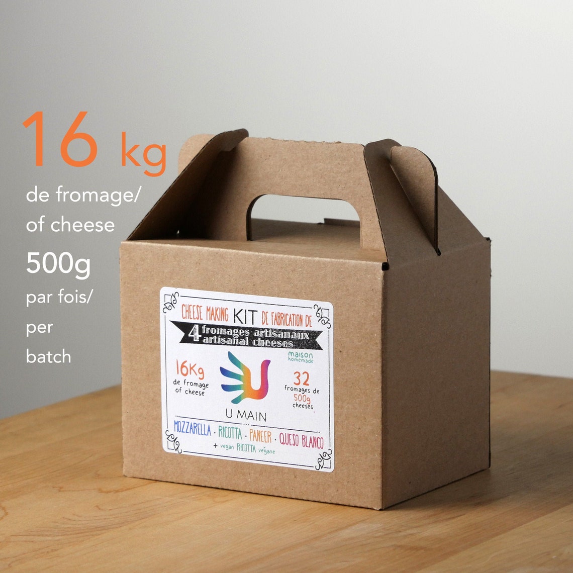 4 Cheeses U MAIN Artisanal Cheese Making Kits Etsy Canada