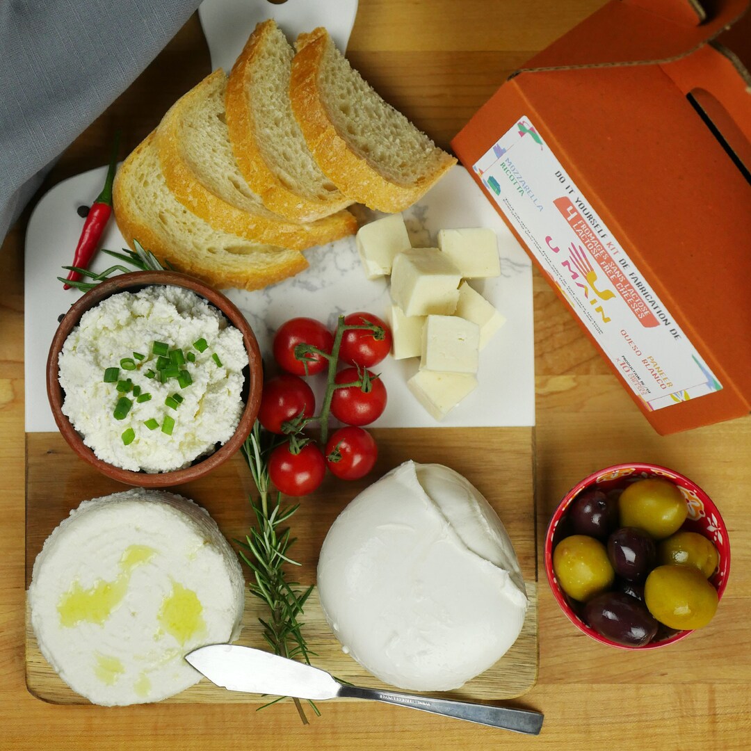 4 Lactose Free Cheesemaking Kit Make Mozzarella, Ricotta, Paneer