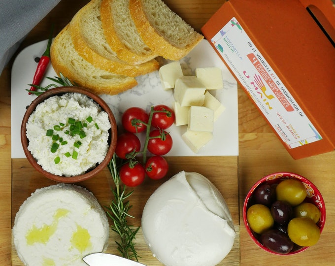 4 Lactose Free Cheesemaking kit : Make Mozzarella, Ricotta, Paneer, Queso Blanco & Paneer (32 batches) - U MAIN