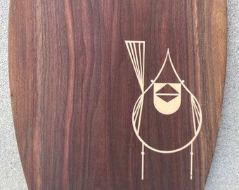 Cardinal Close Up Cheese & Charcuterie Board from The Charley Harper Collection