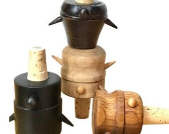 Norsemen Hand Turned Bottle Stopper Wine Cork Gift