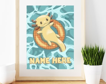 Axolotl art print