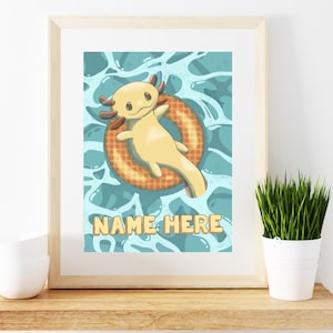 Axolotl art print