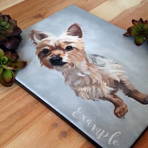 Tierportrait, Acrylmalerei auf Leinwand