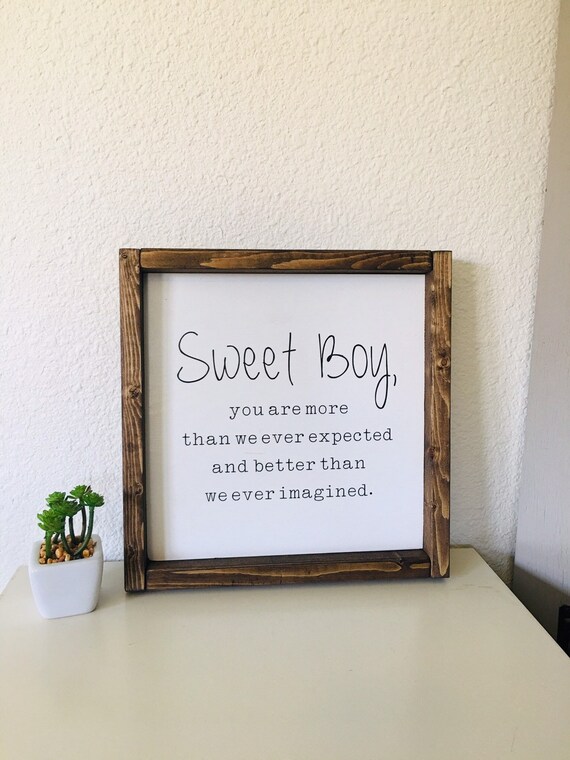 baby boy nursery signs