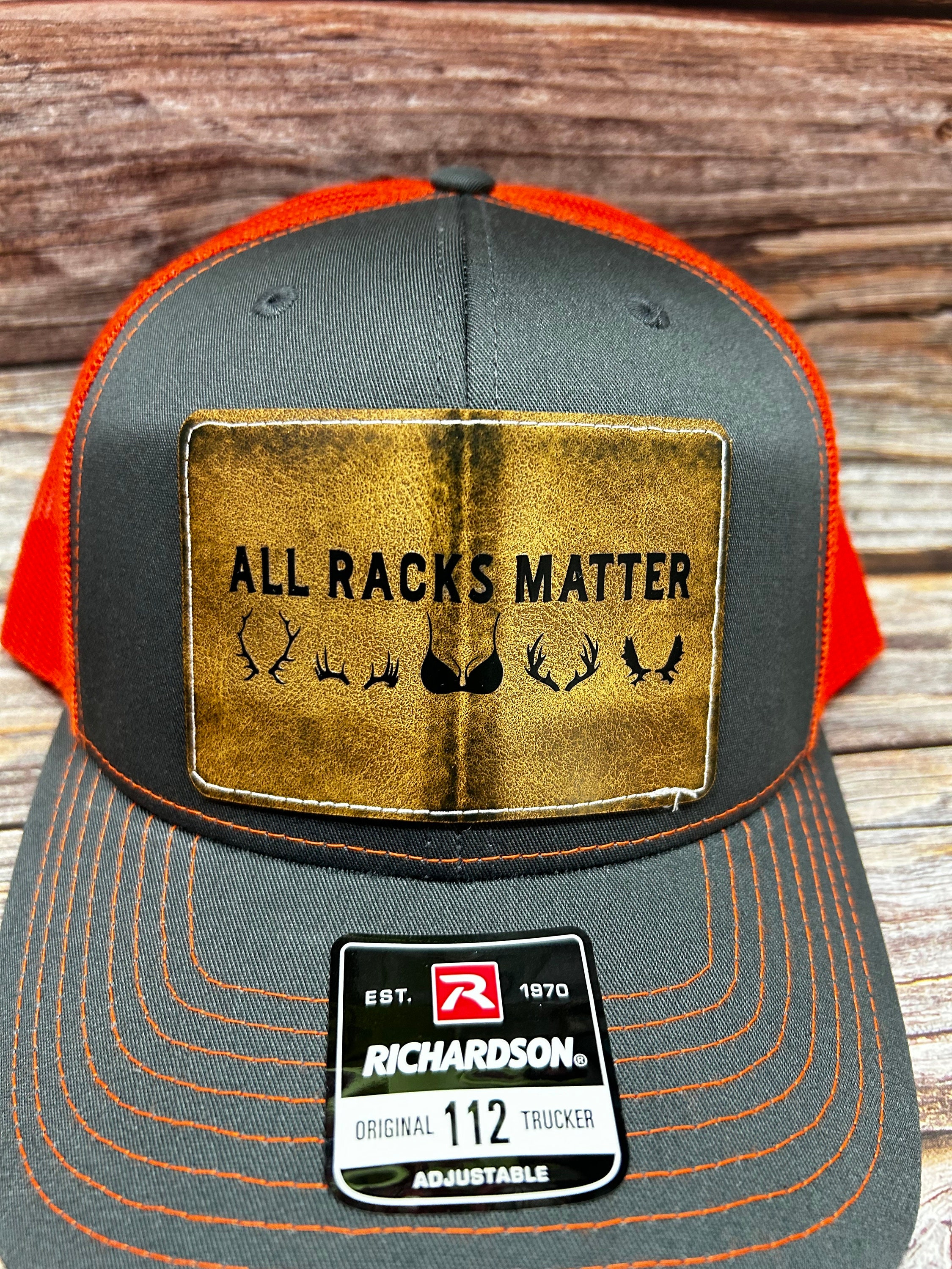 All Racks Matter Hat, Hunting Trucker Hat, Camo Trucker Hat, Racks