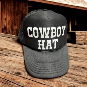 Cowboy Hat, Western Trucker Hat, Foam Front Hat, Cowgirl Hat, Western Hat.
