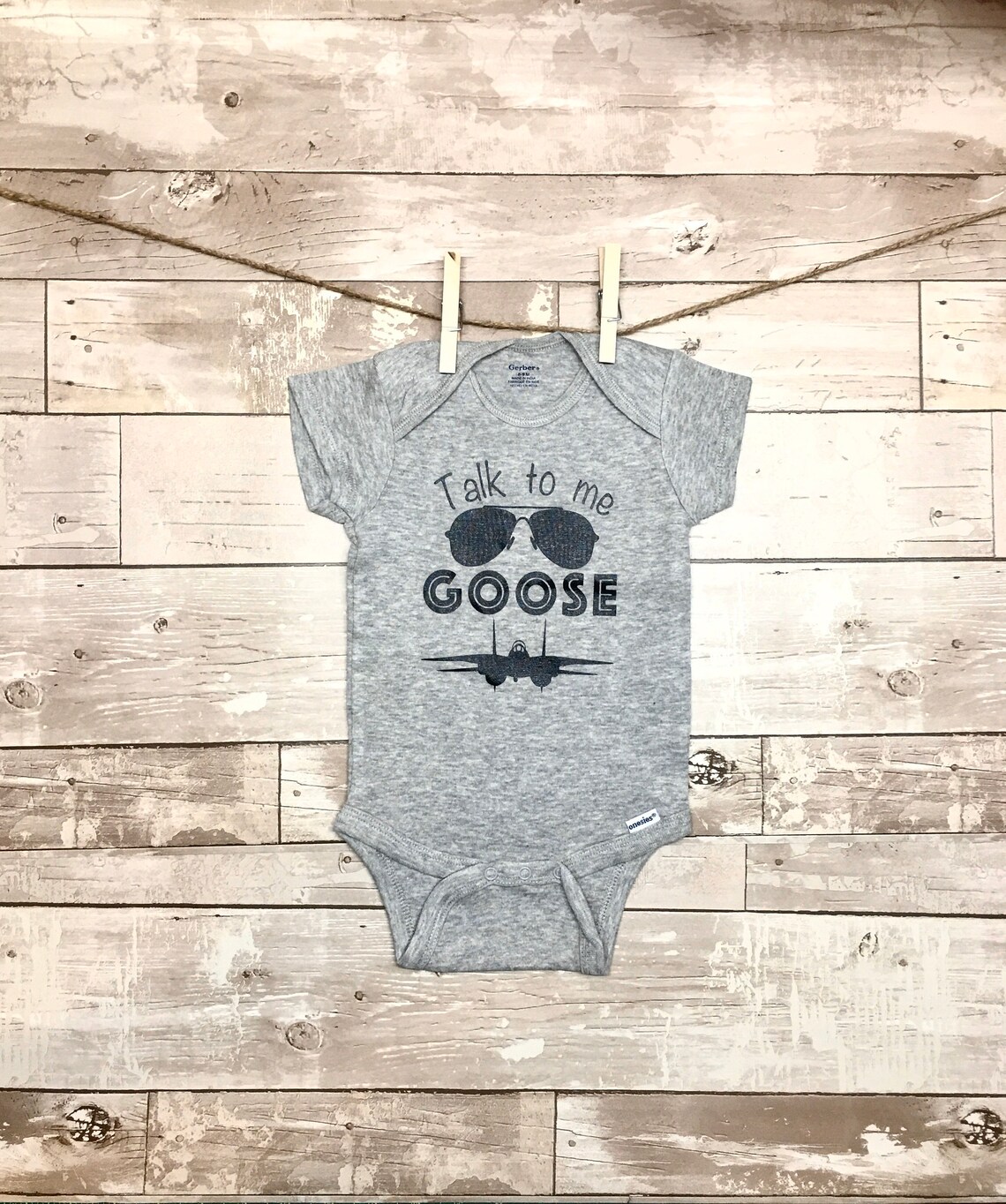 Talk to Me Goose Onesie, Top Gun Onesie, Plane Onesie, Maverick Onesie