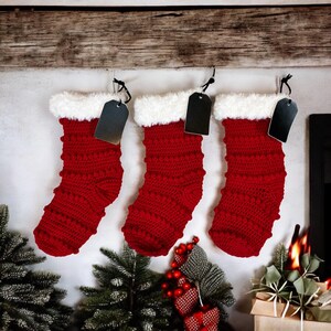 Handmade Stockings, Crochet Stockings, Christmas Decorations, Christmas Decor, Christmas Stockings