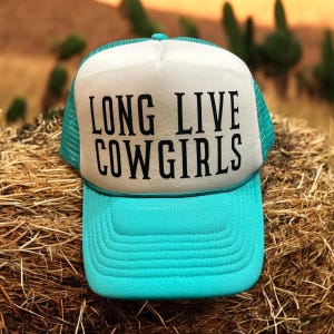Long Live Cowgirls Hat, Cowboy Hat, Western Trucker Hat, Foam Front Hat, Cowgirl Hat, Western Hat.