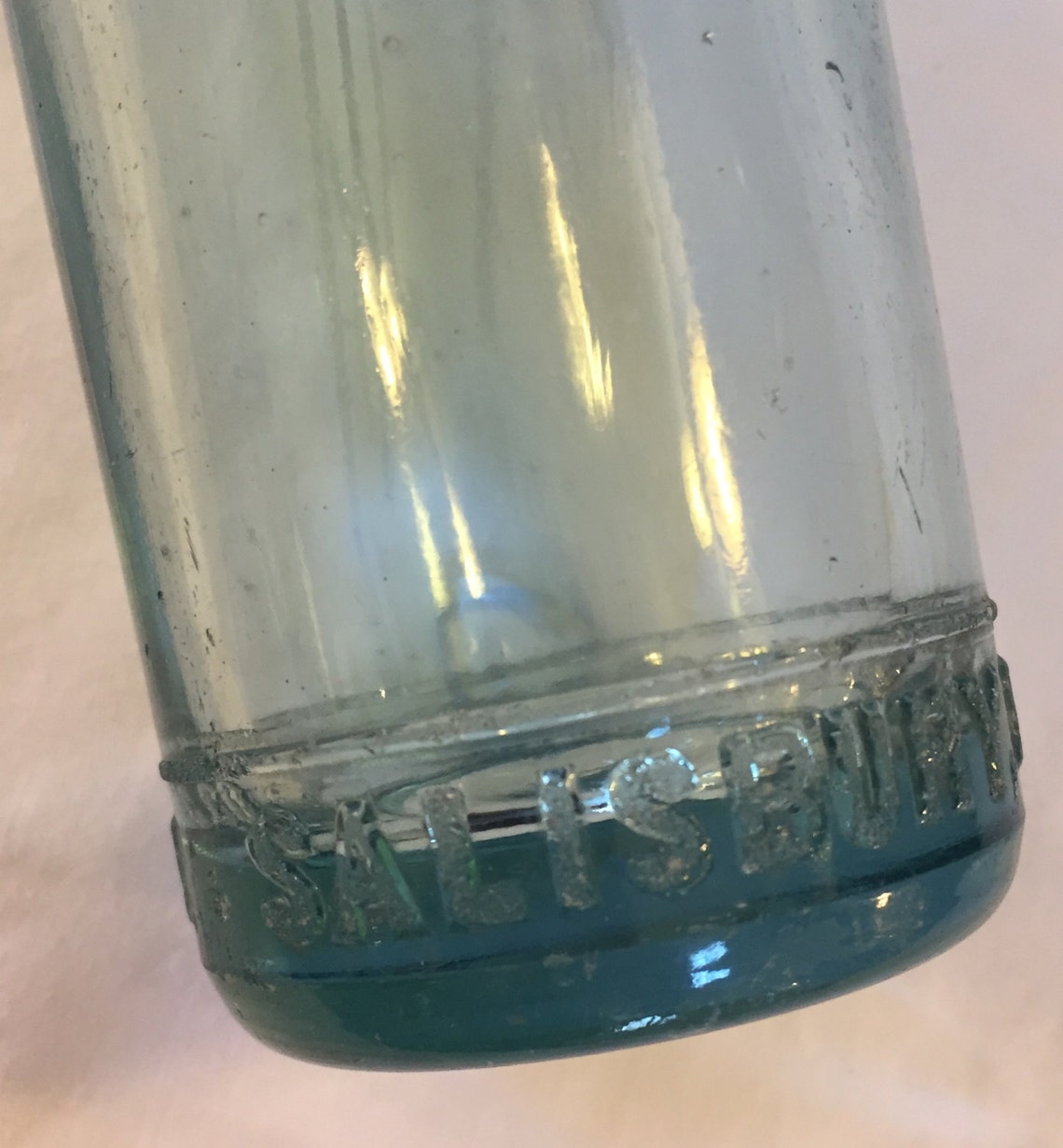 Vintage Blue Glass Whistle Soda Pop Bottle circa 1921 Etsy