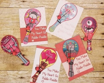 Kids Classroom Valentines - Preschool Valentines - Valentine Party Favors - Kids Valentine Gift - Valentine Card - Kids Valentines - Ball