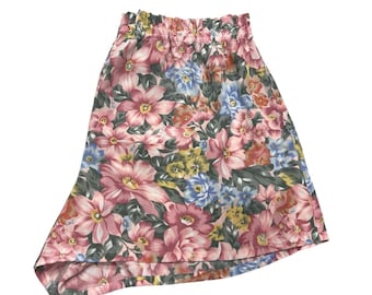 Victorias Secret Floral Gold Label Pyjama Shorts Cottagecore Whimsy M PJ