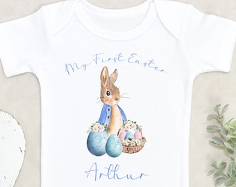 Rabbit Ears Hat Newborn Baby Girls Boys Easter Outfits My 1st Easter Romper Bunny Pants