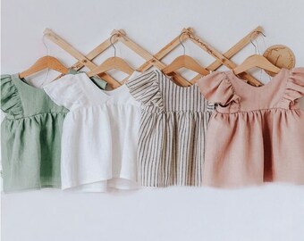 linen baby girl clothes