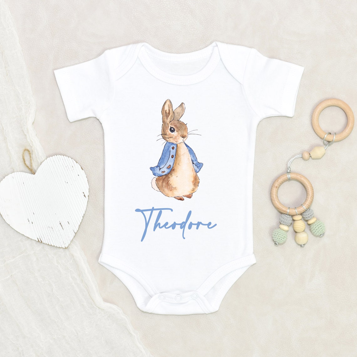 Peter Rabbit Baby Romper Peter Rabbit Print Baby Romper Etsy