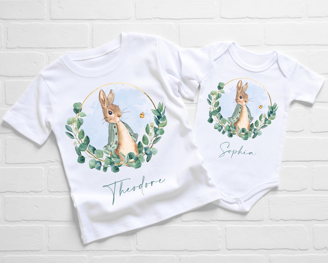 Matching Sibling Peter Rabbit Clothes, Peter Rabbit Print Baby Items