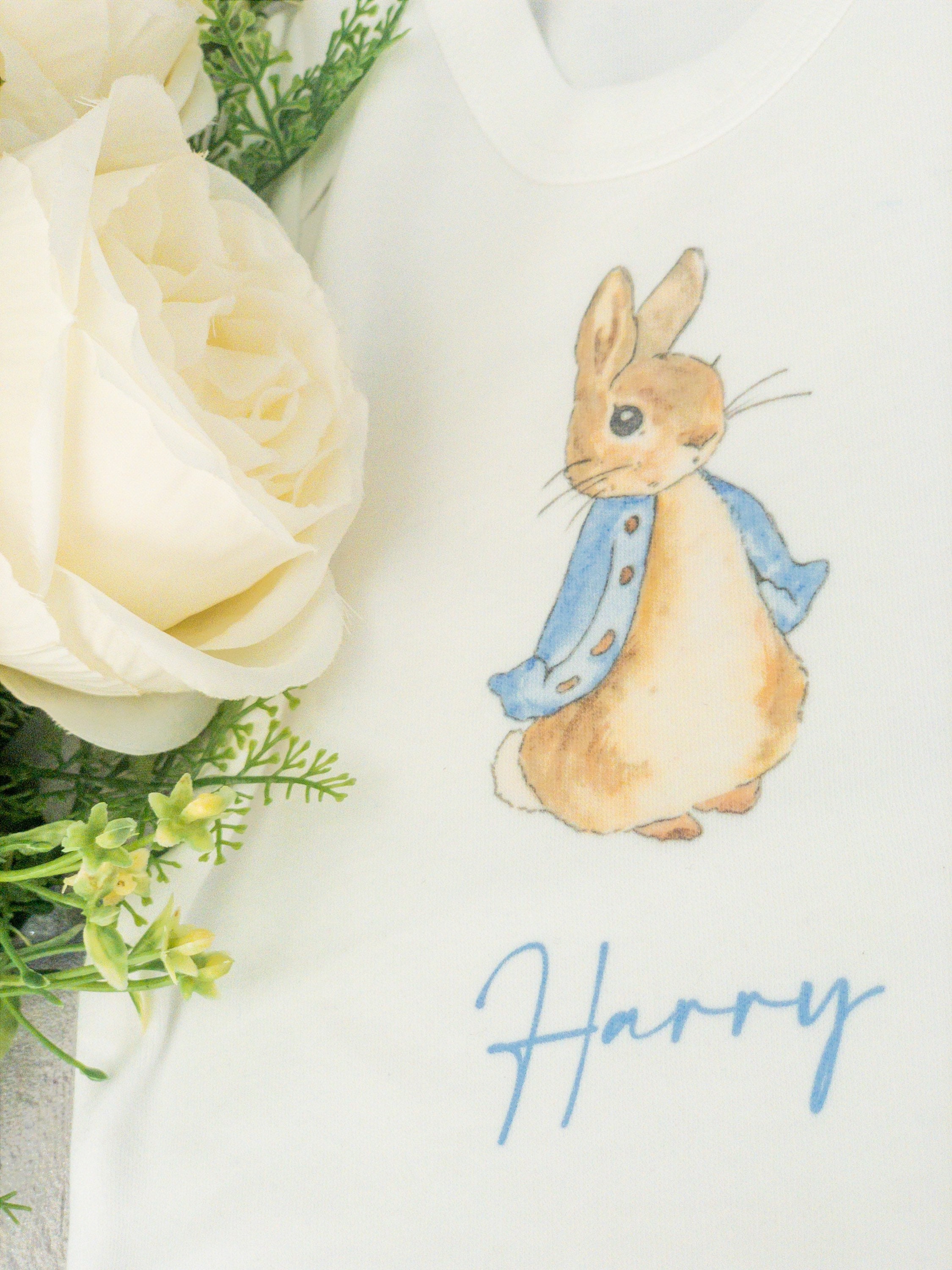 Peter Rabbit Baby Romper Peter Rabbit Print Baby Romper Etsy