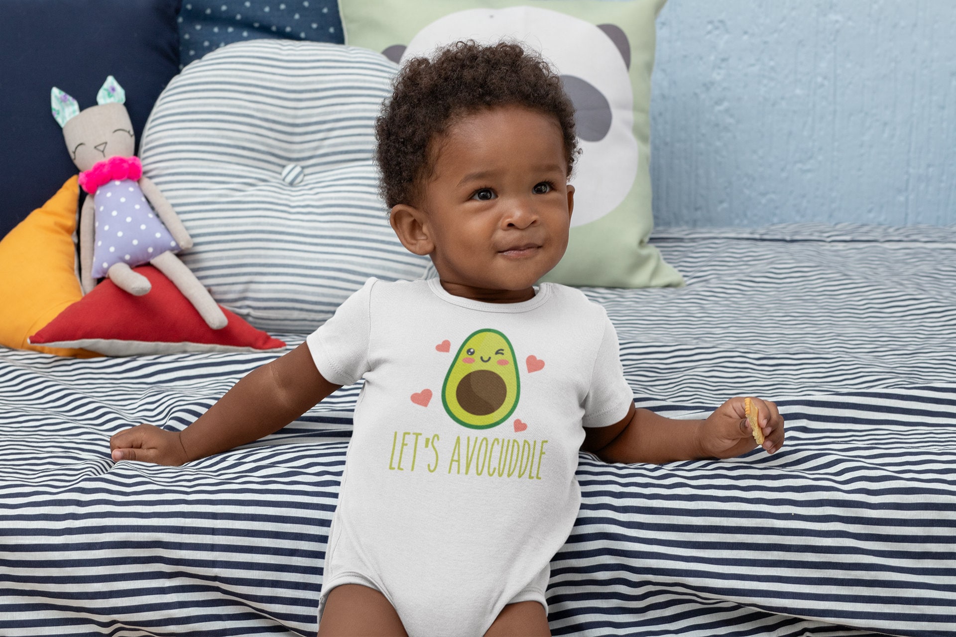 Avocado Baby Bodysuit Let's Avocuddle Avocado Baby Etsy UK