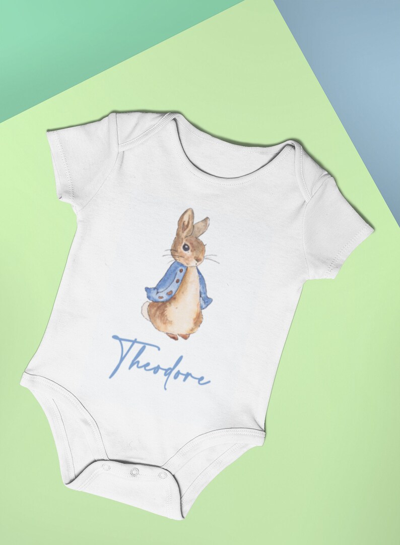 Peter Rabbit Baby Sleepsuit Peter Rabbit Print Baby Clothes Etsy
