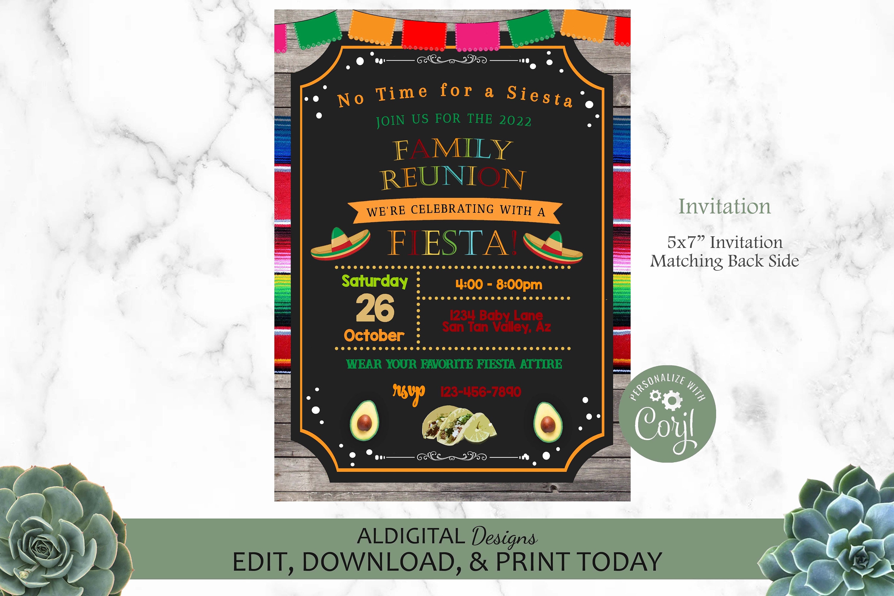 Invitación a la reunión familiar, invitación a la reunión familiar de la  fiesta, invitación a la reunión familiar de la fiesta, reunión familiar,  PLANTILLA EDITABLE - Etsy México, image size:3000x2000