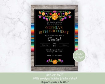 Fiesta Invitation, Fiesta Birthday Invitation, Mexican Fiesta, Mexican Fiesta Invitation, It's a Fiesta