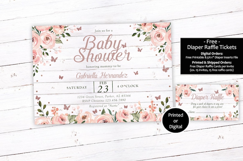 Butterfly Baby Shower Invitation Butterfly Kisses Baby Shower Etsy